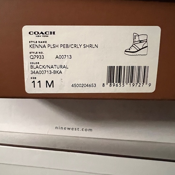 Brand New Coach Sherpa Boots in a size 11 for sale. - Picture 2 of 4